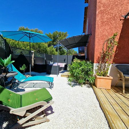 L'Instant Mer - Bord De Mer - Studio Avec Grand Jardin A La Capte Hyères Exteriör bild