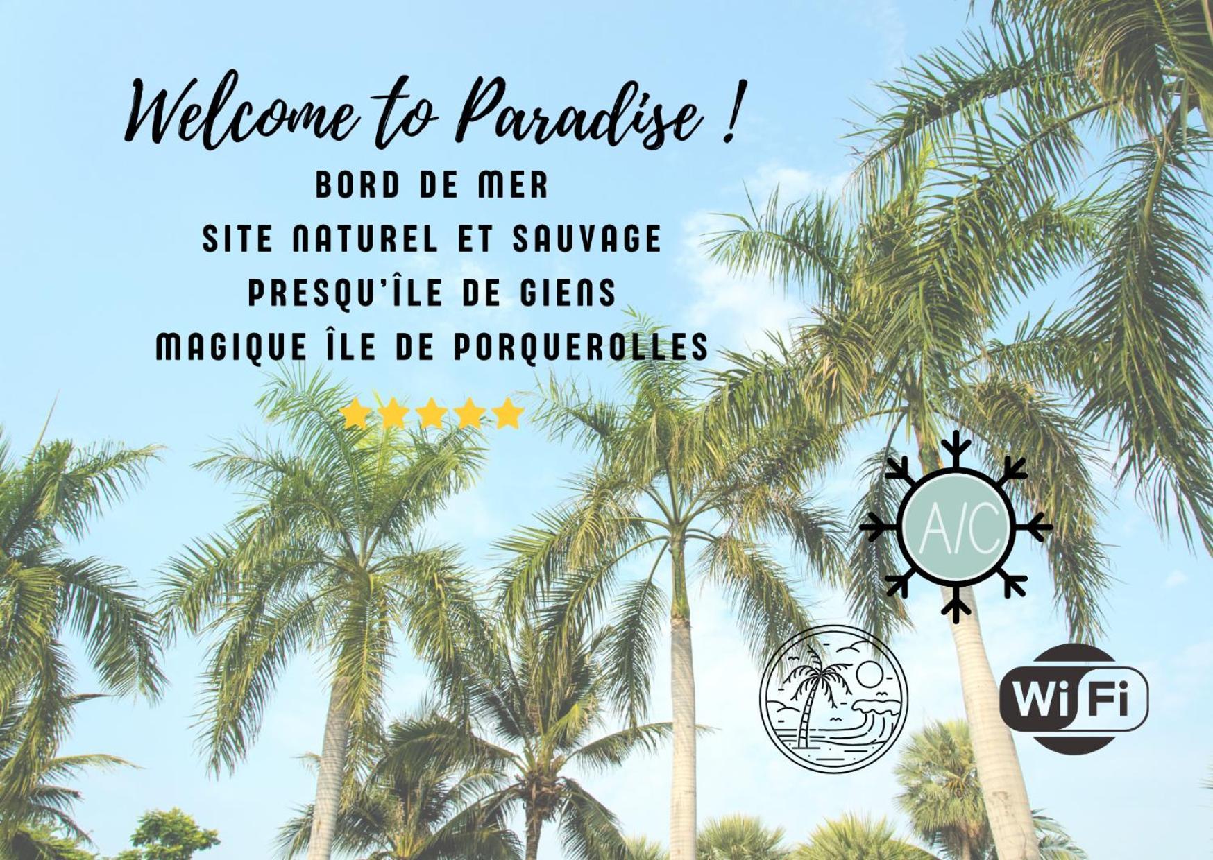 L'Instant Mer - Bord De Mer - Studio Avec Grand Jardin A La Capte Hyères Exteriör bild