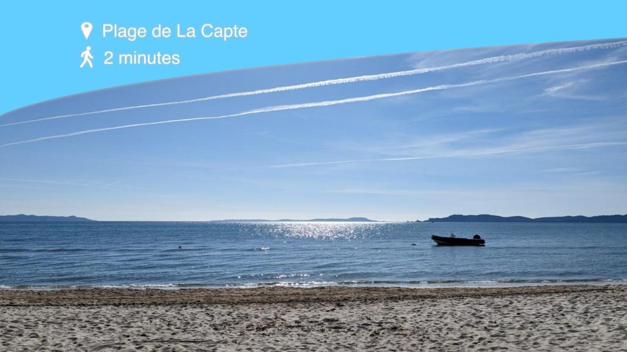 L'Instant Mer - Bord De Mer - Studio Avec Grand Jardin A La Capte Hyères Exteriör bild