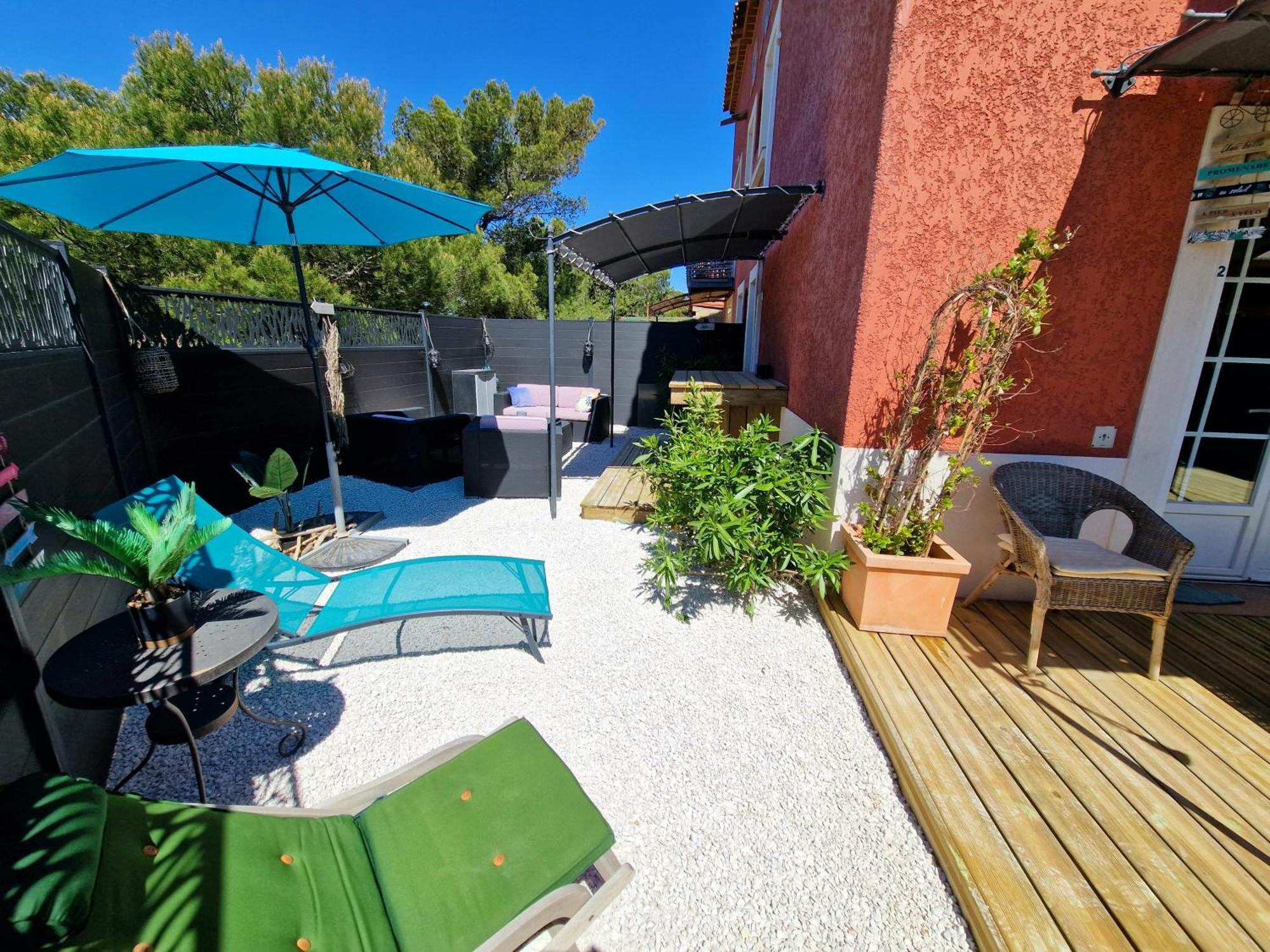 L'Instant Mer - Bord De Mer - Studio Avec Grand Jardin A La Capte Hyères Exteriör bild